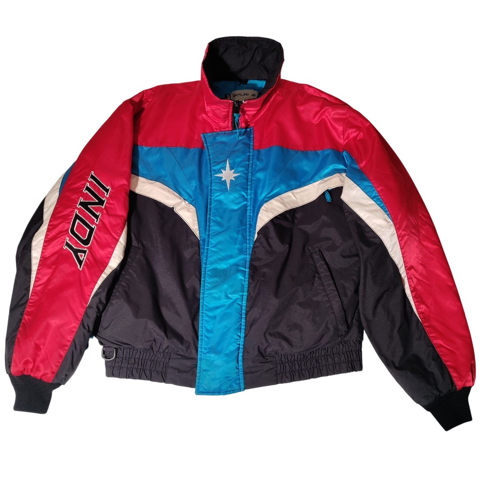 Polaris Indy Snowmobile Jacket Men 2XL Red White Blue Canada Rare Colorway VTG